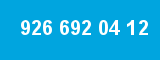 926 692 04 12 926 692 04 12